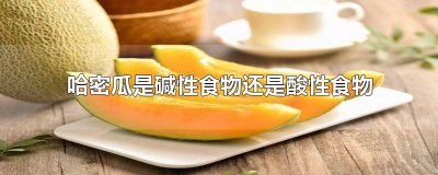 ​哈密瓜是碱性食物还是酸性食物? 哈密瓜是酸性还是碱性食品