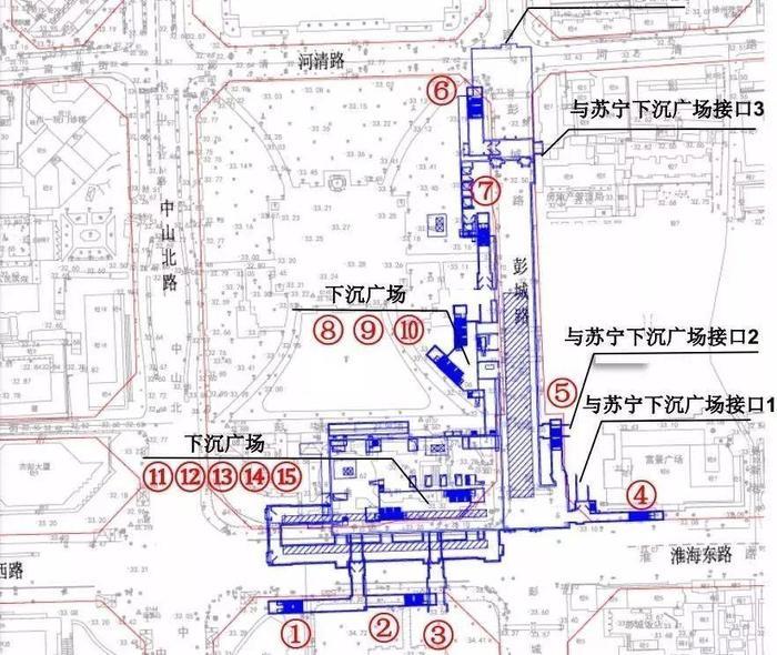 徐州第一条地铁即将来临~详解地铁1号线各出入口位置!