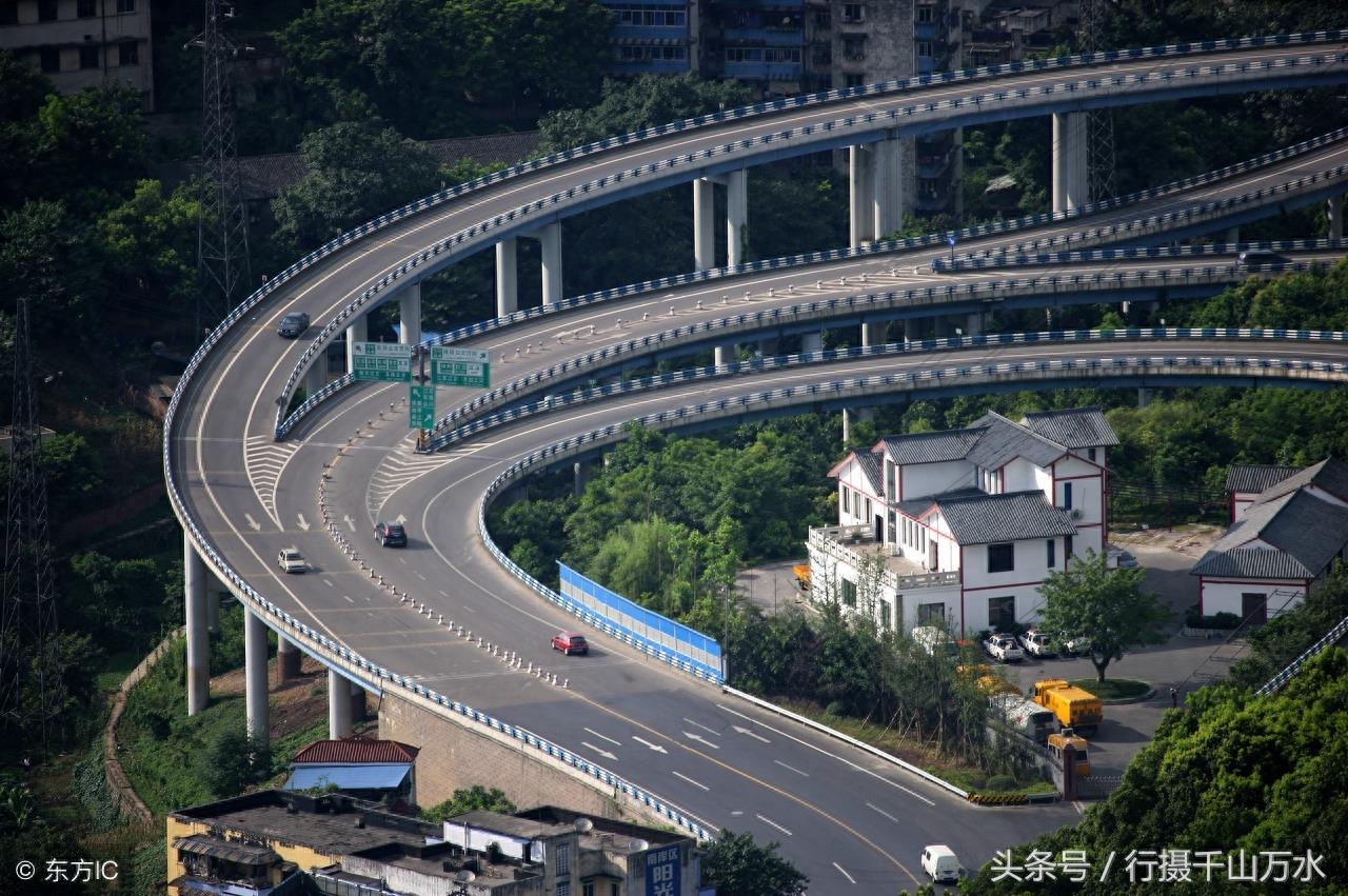 重庆立交桥航拍，城市大动脉令人震撼